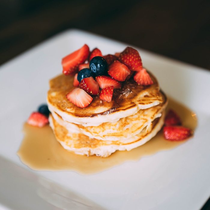 Pancakes with berries
